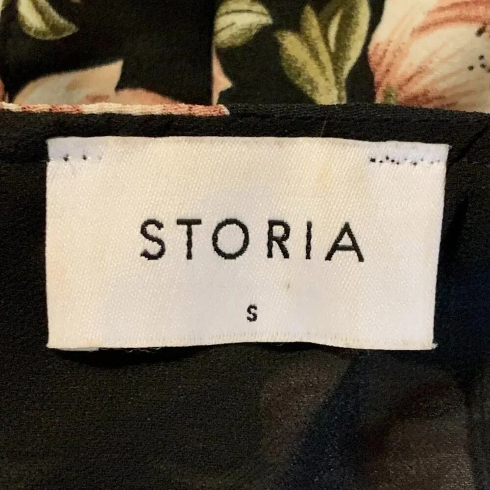 Storia Women's Kalani Floral Fit and Flare Sleeveless Mini Dress Size S - Picture 8 of 16